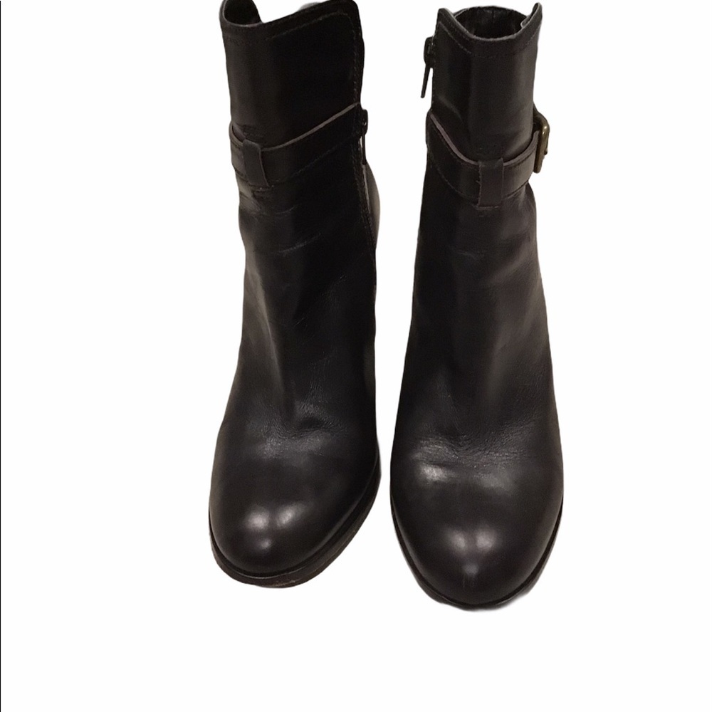 Antonio Melani Chocolate Brown Leather Ankle Boots - Picture 4 of 8